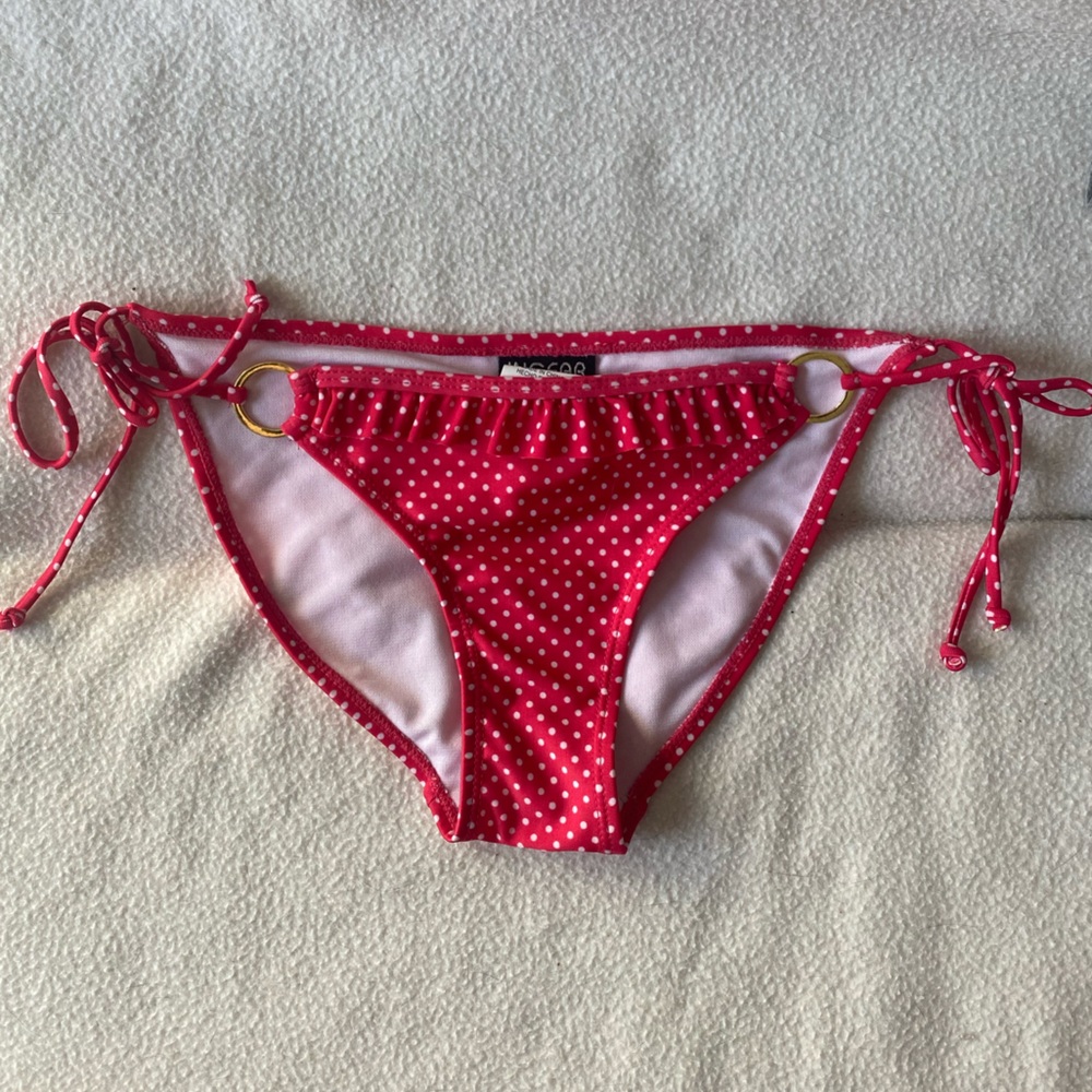 Pink Polka Dot Bikini Bottoms